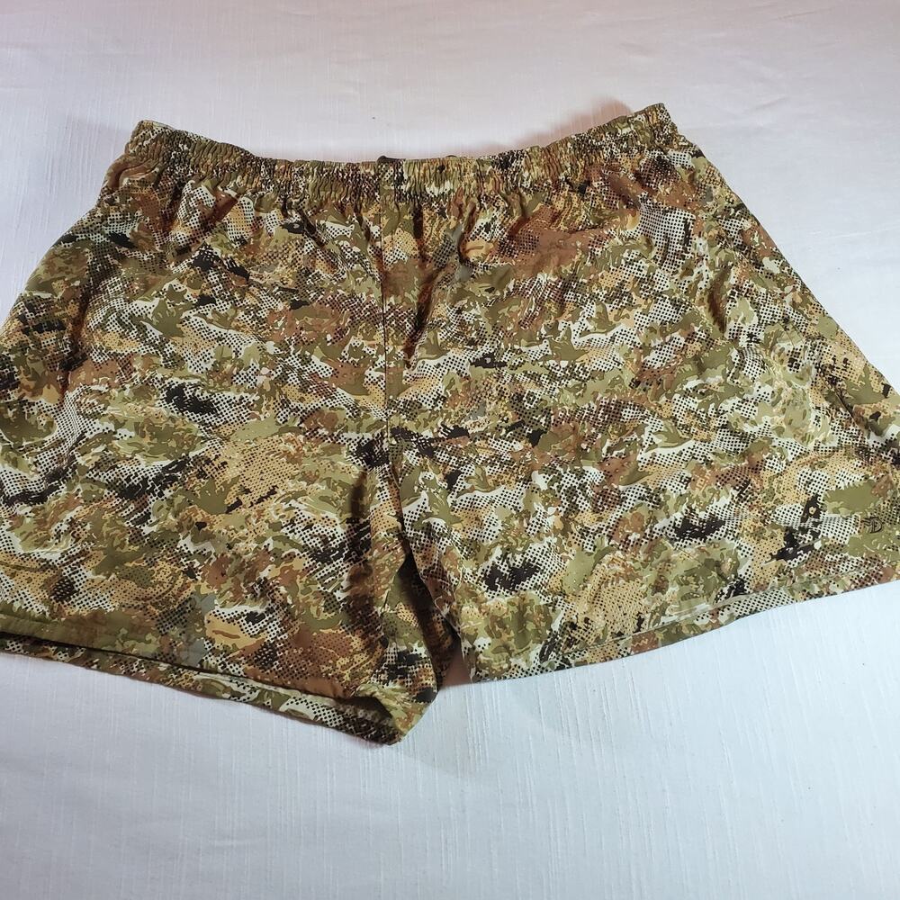 Duck Camp Scout Shorts Mens Large Camo Hunting Activewear 5" Inseam